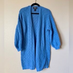 Oliver.o Light Blue Textured Open Cardigan